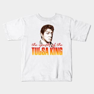 Tulsa King series fan works graphic design by ironpalette Kids T-Shirt